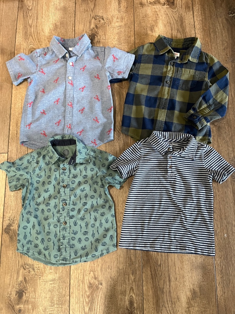 Lot of 4 Kids Shirts- Mixed Brands